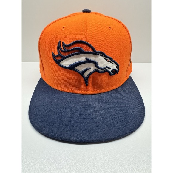New Era Other - New Era 59FIFTY Denver Broncos Fitted Hat 7 1/8 Orange & Navy NFL On-Field Cap